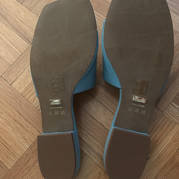 L’ intervalle blue leather sandals shoes 40 9 new - Picture 3 of 4